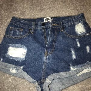 high waisted shorts